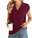 Ivicoer Sweater Vest Women V-Neck Knitted Pullover Short Cap Sleeve Collared Tops Dressy Casual 2025 Summer Fashion Trendy