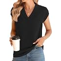 Ivicoer Sweater Vest Women V-Neck Knitted Pullover Short Cap Sleeve Collared Tops Dressy Casual 2025 Summer Fashion Trendy