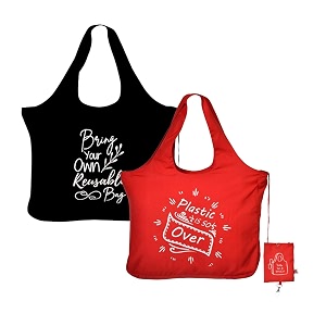 IVILLAGE Foldable Reusable Polyester Bags for Shopping