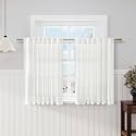 Ivory Kitchen Cafe Curtains 45 Inch Length