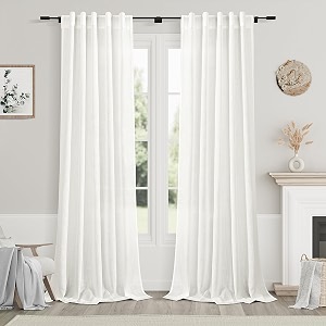 Ivory Linen Sheer Curtains 102 Inches 2