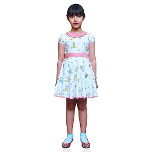 Ivory Peach Frock 25x26 L x B