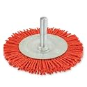 IVY Classic 39204 3" Nylon Abrasive Wheel Brush, 1/4" Shank, 1/Card