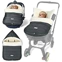 Ivywind Winter Car Seat Cover with Convertible Hood for Baby, Dark Gray