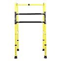 iWalk MS Height Adjustable & Double Bar Folding Walker for Adults, Senior Citizens and Injured | Heavy Duty | Made in India (Dual Silver-Black)