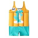 IWEMEK Boys Girls Floatation Swimsuit with Adjustable Buoyancy Baby One Piece Swimwear Float Suit Swim Vest Bathing Suit