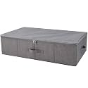 iwill CREATE PRO iwill CREATE PRO Three-Side Zipper Cover Basket, Collapsible Under-Bed Storage Box for Blankets,Duvets, Comforters etc. Dark Gray, 1pcs