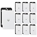 iwillink 10-Pack Cat6 Ethernet Wall Plate, 1-Port Keystone+Bracket, White