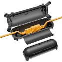 iwillink 2 Pack Outdoor Extension Cord Cover Waterproof, Black