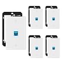 iwillink 5-Pack Cat6 Ethernet Wall Plate, 1-Port Keystone+Bracket, Blue