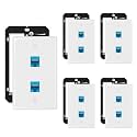iwillink 5-Pack Cat6 Ethernet Wall Plate, 2-Port Keystone+Bracket, Blue