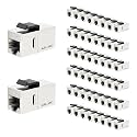 iwillink CAT7 Keystone Coupler RJ45 Shielded Ethernet Coupler 50-Pack
