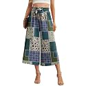IWOLLENCE Women Flowy Loose Wide Leg Pant Summer Beach Casual Trousers high Waist Adjustable Knot Business Work Casual Pants