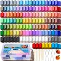 Ixiaoyoo 142 Packs Mini Polymer Clay, Oven Bake DIY Modeling Clay for Kids