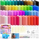Ixiaoyoo 51 Colors Polymer Clay, Oven Bake DIY Modeling Clay for Kids