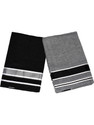 IXORA Printed Black Grey Lungi