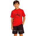 iXtreme Boys 2-Piece Rash Guard Swim Set Short Sleeve Shirt &amp; Trunks