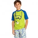 iXtreme Boys 2-Piece Rash Guard Swim Set Short Sleeve Shirt &amp; Trunks