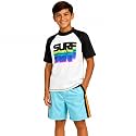 iXtreme Boys 2-Piece Rash Guard Swim Set Short Sleeve Shirt &amp; Trunks
