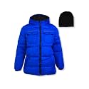 iXtreme Boys' Gwp Hooded Puffer With Knit Hat