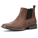 IXU Cowboy Boots For Men Square Toe Ankle