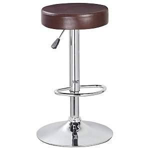 iyb essilor pu 360 degree height adjustable kitchenofficeshowroomcounterbar stool in brown