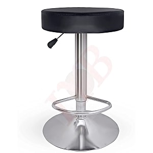 iyb essilor pu foam height adjustable kitchenofficebar stool in black 1pc