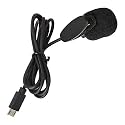 IZI Micro USB External Microphone HQ TrueAUDIO Exclusively ONE 5K Action Camera,Recording,YouTube Vlog Interview,Podcast,Passive Noise Reduction,Convenient Clip,1.5-Meter Cable (Black)