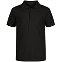Izod Boys' School Uniform Performance Short Sleeve Solid Polo