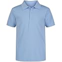 Izod Boys' School Uniform Performance Short Sleeve Solid Polo