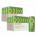 IZZE Sparkling Water Juice Beverage Blend, Apple, No Sugar Added, 8.4 FL OZ, 24 Cans (Pack of 2)