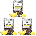 J&amp;K Jerky Beef Brisket Jerky - Pineapple Teriyaki - Hand Crafted Small Batch American Made Slab Jerky - Soft &amp; Tender - 7oz Big Bag of Jerky's (Pack of 3)