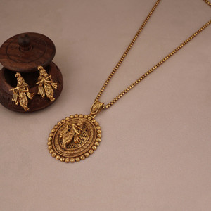 j b jewells alloy gold jewellery set