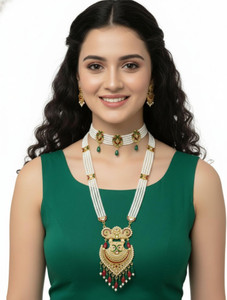 j b jewells alloy multicolor jewellery set