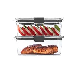 j-bizz airtight bpa free fridge organizer plastic containers storage set with lids for lunch dishwasher safe amp kitchen accessories items for storage organizer set of 6pcs-1100ml black