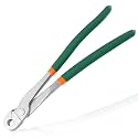 J-Clip Pliers, Heavy Duty Cage Building Pliers, Wire Clip Plier with Anti-slip Comfortable Grip, Long Reach Straight Nose J-Plier for Building Rabbit Cages, Coops and More
