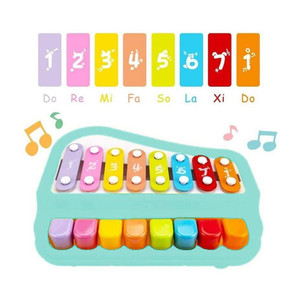j k international 2 in 1 baby piano xylophone toy 8 multicolored key keyboard