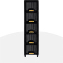 J K INTERNATIONAL 5 Compartments Plastic Chest of Drawers