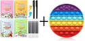 J K INTERNATIONAL Magic Book & Circle Pop It Combo (Multicolor)