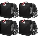 J.L. Childress Compact Stroller Travel Bag for Airplane - Padded, Black, 21" W x 23" H x 11" D (Pack of 4)