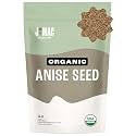 J Mac Botanicals Organic Anise Seeds (16 oz) whole seeds, aniseed, anisecookies, anisetea, aniseseed powder, aniseseeds for baking, Certified Organic.