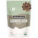 J Mac Botanicals Organic Dandelion Root (16 oz) unroasted, herb for tea and other infusions, Packaged in the USA, Certified USDA Organic