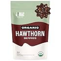 J Mac Botanicals, Organic Dried Hawthorn Berries Whole (16 oz) Hawthorn berry from Eastern Europe, certified Organic hawthorn berry tea, Hawthorne berries bulk resealable bag, Dried Hawthorn berries