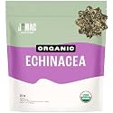 J Mac Botanicals, Organic Echinacea Herb &amp; Sifted, Echinacea Purpurea, Organic Purple Cornflower tea