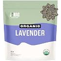 J MAC BOTANICALS, Organic Lavender Buds (16 oz, 1 Pound Bag) Bulk, Dried Flowers, Flower