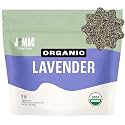 J Mac Botanicals, Organic Lavender Flower (2 oz), Dried Lavender Flowers, Buds