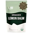 J Mac Botanicals Organic Lemon Balm (4 oz), Loose Leaf Tea, Dried Lemon Balm Tea, herbal Infusion, Lemon balm leaves, melissa officinalis tea, Certified USDA Organic