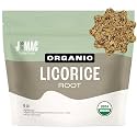 J Mac Botanicals Organic Licorice Root Tea, Cut &amp; Sifted, Naturally Sweet Dried Herbal Tea, Loose Leaf, 6 oz