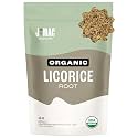 J Mac Botanicals Organic Licorice Root Tea, Cut &amp; Sifted, Naturally Sweet Dried Herbal Tea, Loose Leaf, 16 oz