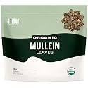 J Mac Botanicals Organic Mullein Leaves (16 oz) Certified USDA Organic. Loose Leaf Mullein Herbal Tea